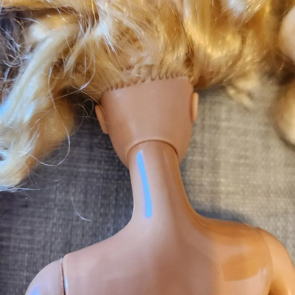 Lot 4 Vintage Barbie Dolls 1966 Body Mold Nude Blonde Blue Eyes Malaysia – As Is
